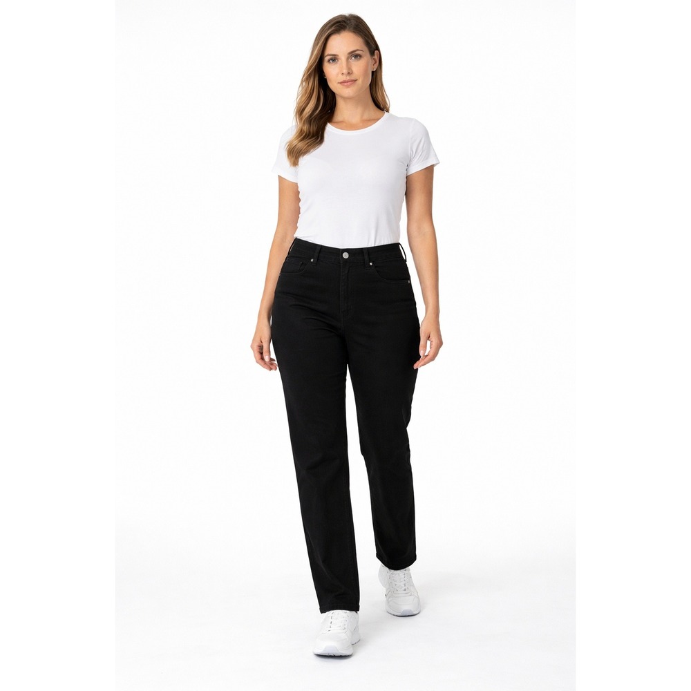 GLORIA VANDERBILT Amanda Slimming Jeans‎ Size 12 Black NWT Classic Rise